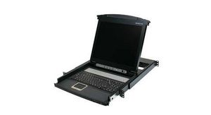 IOGEAR 17" LCD KVM Combo Console GCL1800, 43.2 cm (17"), USB,  100~240 V, 50/60 Hz, 0 - 40 ?C, -20 - 60 ?C