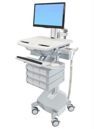 ERGOTRON StyleView Wagen mit LCD-Gelenk LiFe-Antrieb 9 Schublade