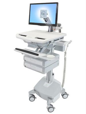 ERGOTRON StyleView Wagen mit LCD-Arm LiFe-Antrieb 2 Schublade EU SAU-EU