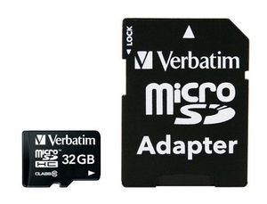 Verbatim 32 GB SD Micro (SDHC) Class 10 With Adaptor