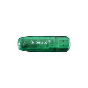 STICK 8GB USB 2.0 Intenso 3502460 Rainbow Line Green