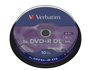 Verbatim 10x DVD+R DL 8.5GB