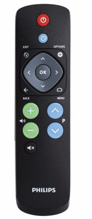 Philips Easy Remote Control 2019  Compatible all ranges (incl  studio). 22AV1601B, TV, Black