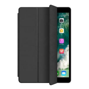 eSTUFF iPad 10.2 2021/2020/2019  DENVER Folio Case. Black PU  leather front with soft TPU back