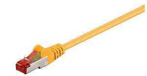 MicroConnect S/FTP CAT6 50m Yellow LSZH PiMF (Pairs in metal foil) 4x2xAWG 28, CU