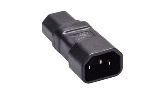 MicroConnect Power Adapter C14 to C15 IEC 320 C14 - IEC320 C15 15 Amps & 250 Volts, Black