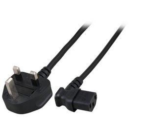MicroConnect Power 2M UK BS-1363/Angled C13 H05VV-F3x0.75mm2 CU 13A fuse