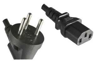 MicroConnect Power Cord Israel to C13 1.8m Israel Type H to C13 H05VV-F 3 x 0.75mm? Black, 10A