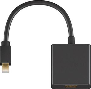MicroConnect Mini Displayport-HDMI 1.2, M-F 15 cm, Black, with Audio Passive gold plated