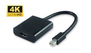 MicroConnect Active Mini DP to HDMI Adaptor Mini DP to HDMI, M/F Black  support 1.2,  resolution 4K*2K@60Hz, supports AMD Eyefinity Multi-Display