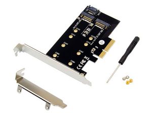 MicroConnect PCIe x4 M.2 B & M Key NVMe SSD Adapter No driver is  required because the driver is transparent to the operating system