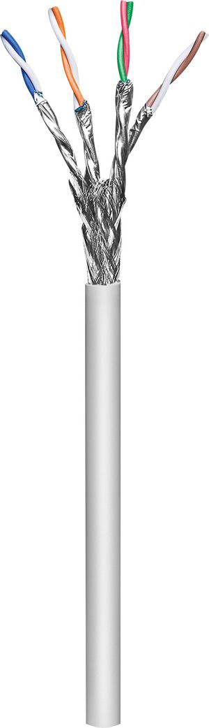 MicroConnect S/FTP CAT6a 50m Grey, LSZH Stranded, AWG 26/7, CU  Non-terminated flexible data-/patchcable for indoor using