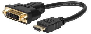 MicroConnect Adapter HDMI -  DVI M/F, 15CM Black, HDMI to DVI (24+5) Signal can go both ways