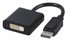MicroConnect Active Adapter DP - DVI-D M-F DisplayPort - DVI-D 24+1 M-F  Black, resolution : 1920 x 1200