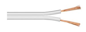 MicroConnect Speaker cable, 100m,  2x2,5mm?, white cable  diameter 2 x 2,5 mm? CCA cable: 2x50/0,25 mm, outer: 3,8*8,0 mm.