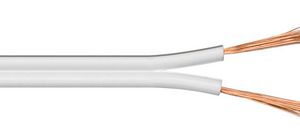 MicroConnect Speaker cable, 25m, 2x2,5mm?,  white cable diameter 2 x 2,5  mm? CCA cable: 2x50/0,25 mm, outer: 3,8*8,0 mm.