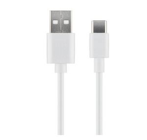 MicroConnect USB-C to USB2.0 A Cable, 1m White, for synching and  charging, Speed Rate at 5 Gbs. 3A