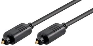 MicroConnect Toslink M-M 10m Black TT6100BKAD, TOSLINK, Male,  TOSLINK, Male, 10 m, Black