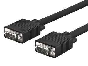 MicroConnect Full HD SVGA HD15 cable 5m Monitor Cable, Black Resolution : Full HD 1920 x 1080p, Double Shielded
