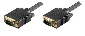 MicroConnect Full HD SVGA HD15 cable 7m Monitor Cable, Black Resolution : Full HD 1920 x 1080p, Double Shielded