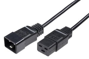 MicroConnect Power Cord 5m C19-C20 16 A Black, H05VV-F3x1.5mm2 CU, Female-Male