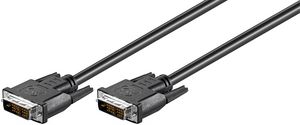 MicroConnect Full HD DVI-D Cable, 2 meter DVI-D 18+1-pin M-M Black Full HD 1080p (1920 x 1080), Single Link.