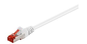 MicroConnect F/UTP CAT6 3m White PVC Outer Shield : Foil screening 4x2xAWG 27 CCA