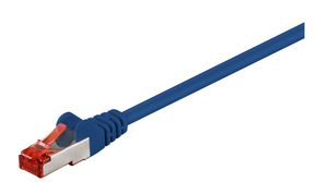 MicroConnect F/UTP CAT6 10m Blue PVC Outer Shield : Foil screening 4x2xAWG 27 CCA