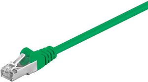 MicroConnect F/UTP CAT5e 5m Green PVC Outer Shield : Foil screening 4x2xAWG 26, CU