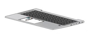 HP SPS-TOPCVR W/KB CP+PS BL  German M07090-041, Keyboard,  German, Keyboard backlit, HP, EliteBook 840 G7
