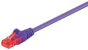 MicroConnect U/UTP CAT6 3M purple PVC Unshielded Network Cable, PVC, 4x2xAWG 26 CCA