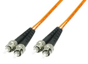 MicroConnect ST/UPC-ST/UPC 2m OM1 Fibre  Patch Cable MM Duplex  LSZH  OD: 2mm, 0.3dB Orange
