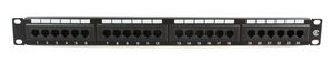 MicroConnect 19" UTP Cat.6 patch panel, 24  port, Dual, IDC 24 port Dual  IDC