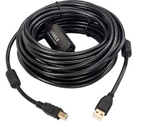 MicroConnect Active USB 2.0 A-B Cable, 5m With integrated  repeater/amplifier, Up to 480 Mbps data transfer