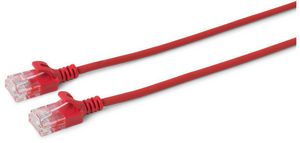 MicroConnect U/UTP CAT6 5M Red Slim,  Unshielded Network Cable,  PVC, 4x2xAWG 30/7 CU, OD : 3.6mm V-UTP605R-SLIM, 5 m, Cat6, U/UTP (UTP), RJ-45,