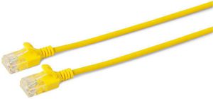 MicroConnect U/UTP CAT6 0.15M Yellow Slim,  Unshielded Network Cable,  PVC, 4x2xAWG 30/7 CU, OD : 3.6mm V-UTP60015Y-SLIM, 0.15 m, Cat6, U/UTP (UTP),