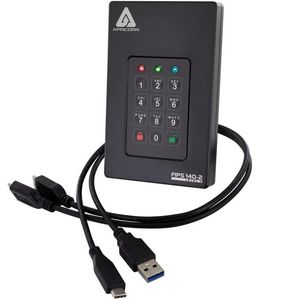 Apricorn 2TB Fotress L3 **New Retail** FIPS 140-2 Level 3,USB3.0Type A + C
