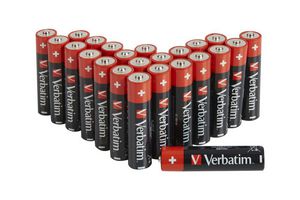Verbatim ALKALINE BATTERY AA  24 PACK  (BOX) 49505, Single-use  battery, AA, 1.5 V, 24 pc(s), -18 - 50 ?C, 50.5 mm