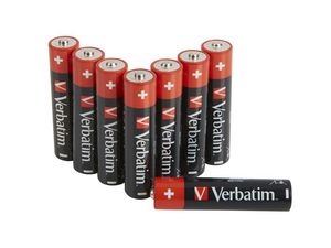 Verbatim ALKALINE BATTERY AAA 8 PACK  (HANGCARD) 49502, Single-use  battery, AAA, 1.5 V, 8 pc(s), -18 - 50 ?C, 44.5 mm