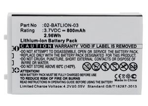 CoreParts Battery for Opticon Scanner 2.9Wh Li-ion 3.7V 800mAh White, OPL-7724, OPL-7734, OPL-9700, OPL-9712, OPL-9713, OPL-9723