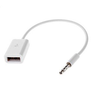 CoreParts USB to mini Jack Adapter, White