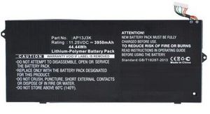 CoreParts Laptop Battery for Acer  37.74Wh 11.1V 3400mAh 38Wh  Li-Pol 11.25V 3400mAh Black, ChromeBook 11 C740, ChromeBook 11 C740-C32M,