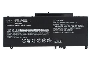 CoreParts Laptop Battery for Dell  42.92Wh 7.4V 5800mAh 43Wh  Li-Pol 7.4V 5800mAh Black, Latitude 15 5000, Latitude 3150, Latitude 3160,