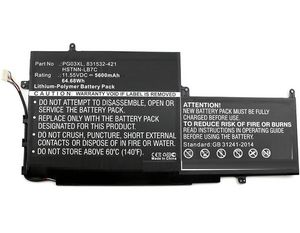 CoreParts Laptop Battery for HP 64.68Wh  11.55V 5600mAh 65Wh Li-Pol  11.55V 5600mAh Black, Spectre X360 15, Spectre X360 15 AP011DX, Spectre X360 15