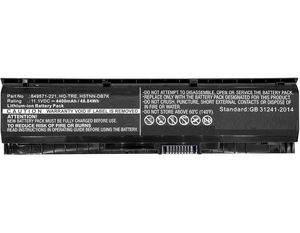 CoreParts Laptop Battery for HP 48.84Wh  11.1V 4400mAh 49Wh Li-ion  11.1V 4400mAh Black, 17, 17-ab000, 17-ab000ng, 17-ab001ng, 17-ab002ng,