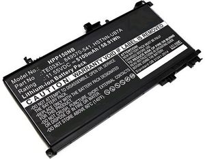 CoreParts Laptop Battery for HP 59.00Wh  11.55V 5100mAh 59Wh Li-ion  11.55V 4380mAh Black, Pavilion 15 UHD, Pavilion 15-BC