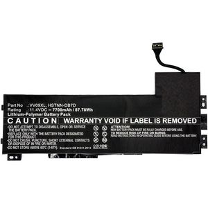 CoreParts Laptop Battery for HP 82.00Wh  11.4V 7200mAh 82Wh Li-Pol  11.4V 7200mAh Black, ZBook 15 G3, ZBook 17 G3