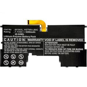 CoreParts Laptop Battery for HP 40.04Wh  7.7V 5200mAh 40Wh Li-Pol 7.7V  5200mAh Black, Spectre 13-V101NA, Spectre 13-V115TU, Spectre 13-V116TU, Spectre
