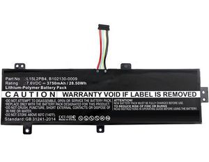 CoreParts Laptop Battery for Lenovo  27.36Wh 7.6V 3600mAh 27Wh  Li-Pol 7.6V 3500mAh Black, ideapad 310 15", 310 15" Touch, 310-15ISK,