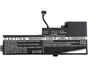 CoreParts Laptop Battery for Lenovo  22.80Wh 11.4V 2000mAh 23Wh  Li-Pol 11.25V 2050mAh Black, ThinkPad T470, ThinkPad T470 20HD002TCD, ThinkPad